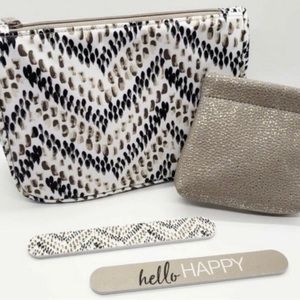 Thirty-one NWT Hello Happy bag AI05 Raindrop Chevron 4 pc Set, …